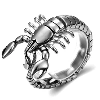 cool mens silver color gothic 316l stainless steel scorpion bracelet bangle high quality punk biker animal titanium bracelet