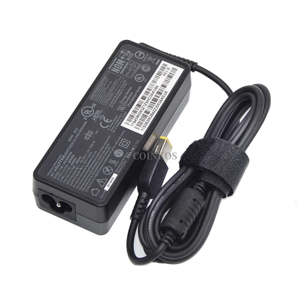 

20V 3.25A 65W USB Laptop Ac Power Adapter Charger for Lenovo ThinkPad E450 L540 X260 20F5 20F6 45N0261 H515 G510 20236 Series