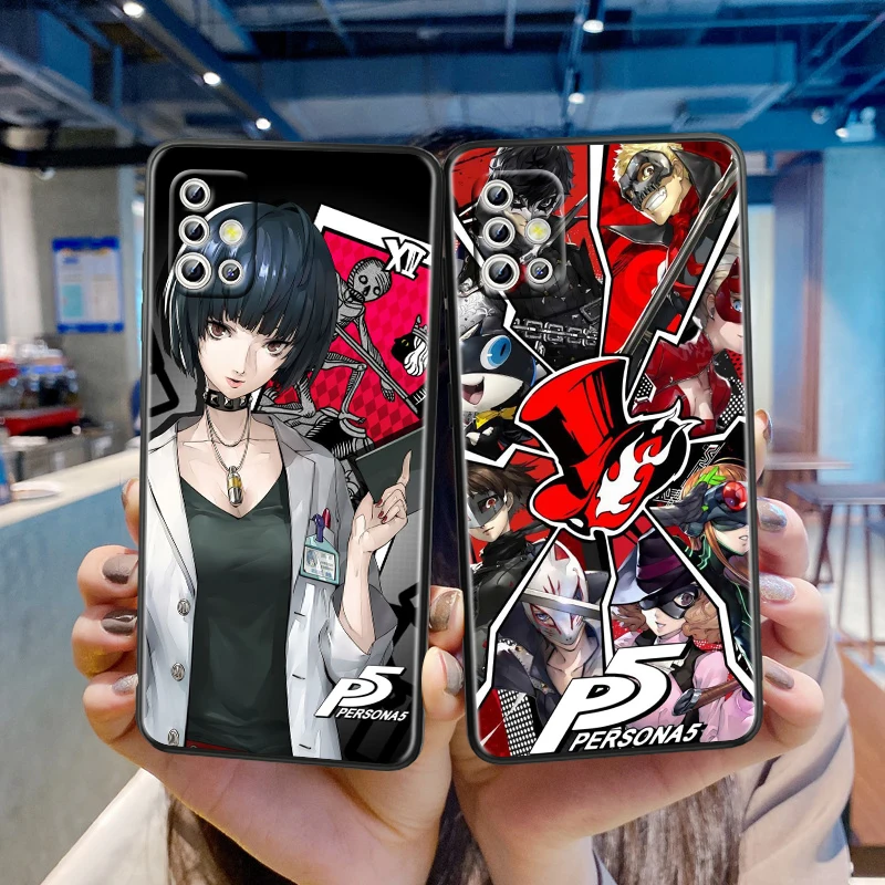 

Persona 5 Pattern For Samsung Galaxy A41 A31 A21S A21 A11 A03 A01 Core A91 A81 A71 A51 5G UW Black TPU Phone Case Capa