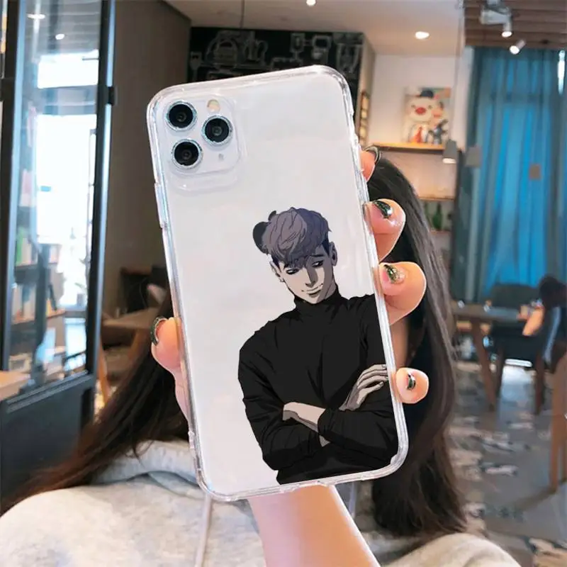 

Killing Stalking anime cool Phone Case Transparent for iPhone 6 7 8 11 12 s mini pro X XS XR MAX Plus cover shell accessorie