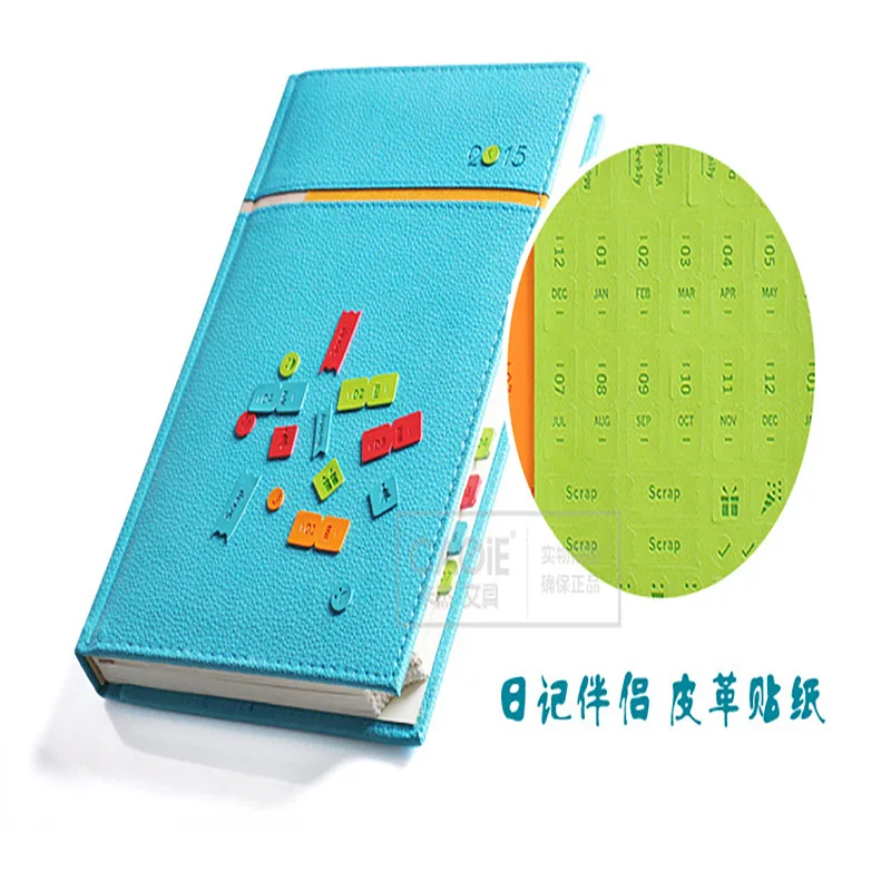 

Imitation Leather Stereo Digital Sticker Cute Expression Sticker Diary Book Account Sticker Thank You Stickers Seal Labels