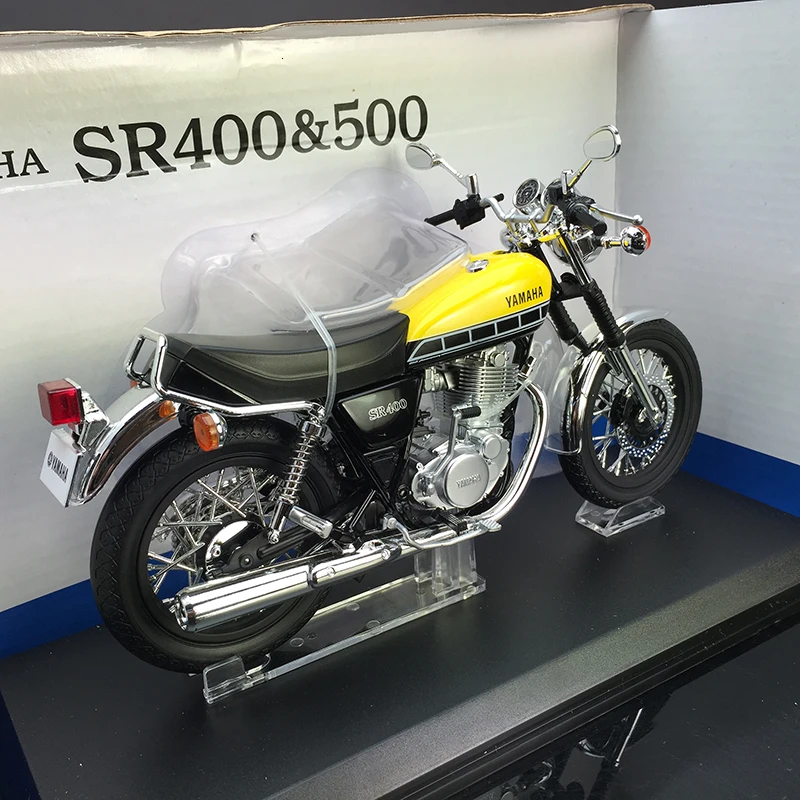 1:12 Sr 400 500 мотоцикл Сплав ABS локомотив детские игрушки коллекция дисплей мебель
