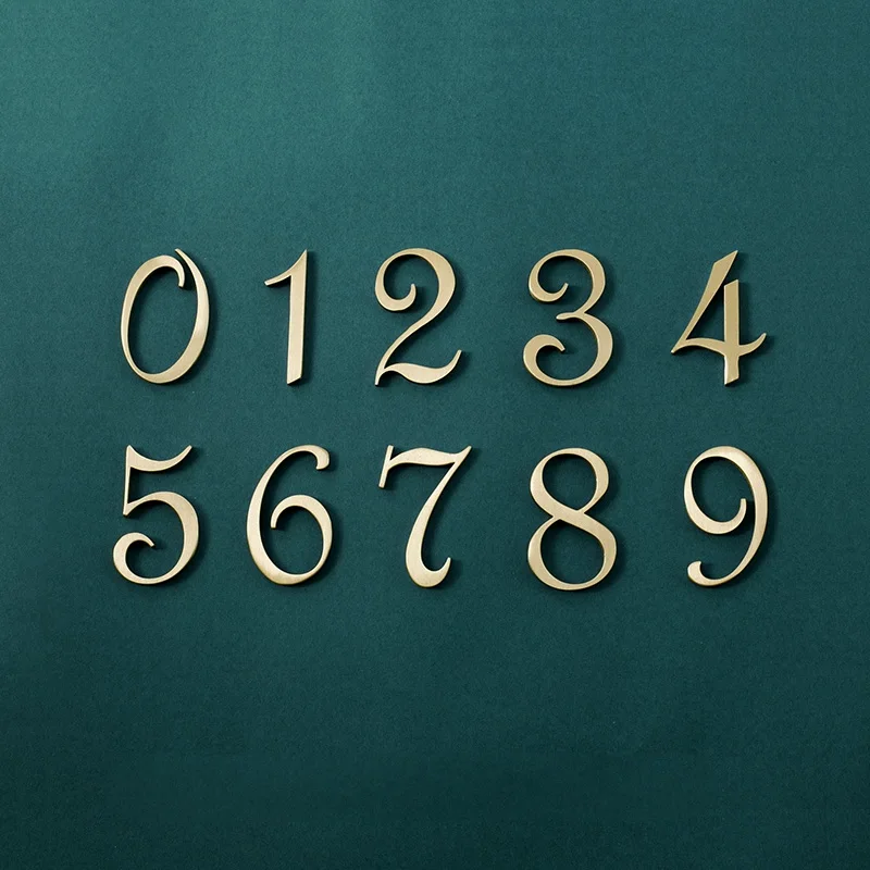 50 мм латунь номер дома свет гостиничных дверей адрес Толстовка с принтом