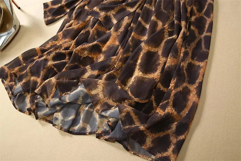 

Women Maxi Dress 2020 High Quality Spring Summer Runway Sleeveless Leopard Print Spaghetti Strap Casual Long Dresses Vestidos