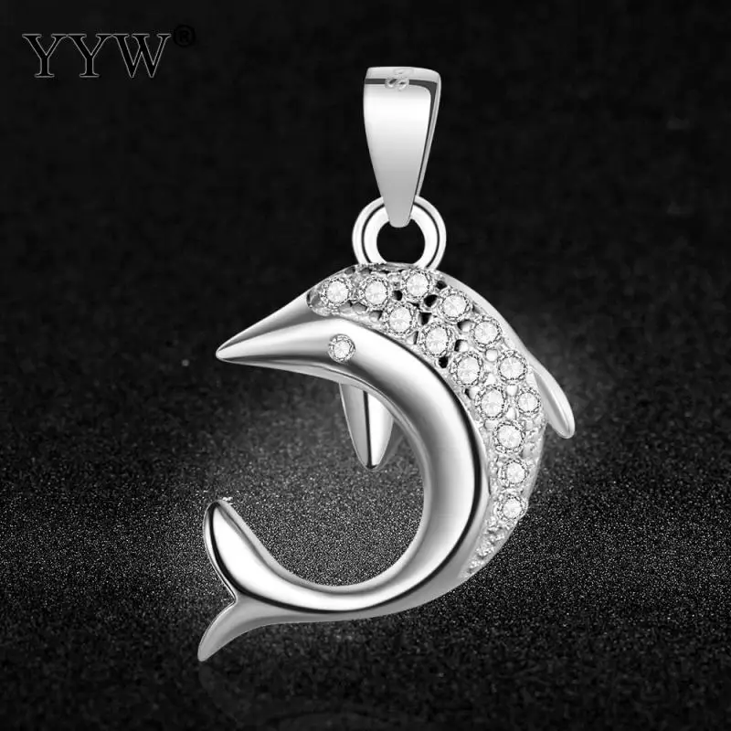 Кулон в виде дельфина золотого/серебряного цвета ожерелье ручной работы унисекс