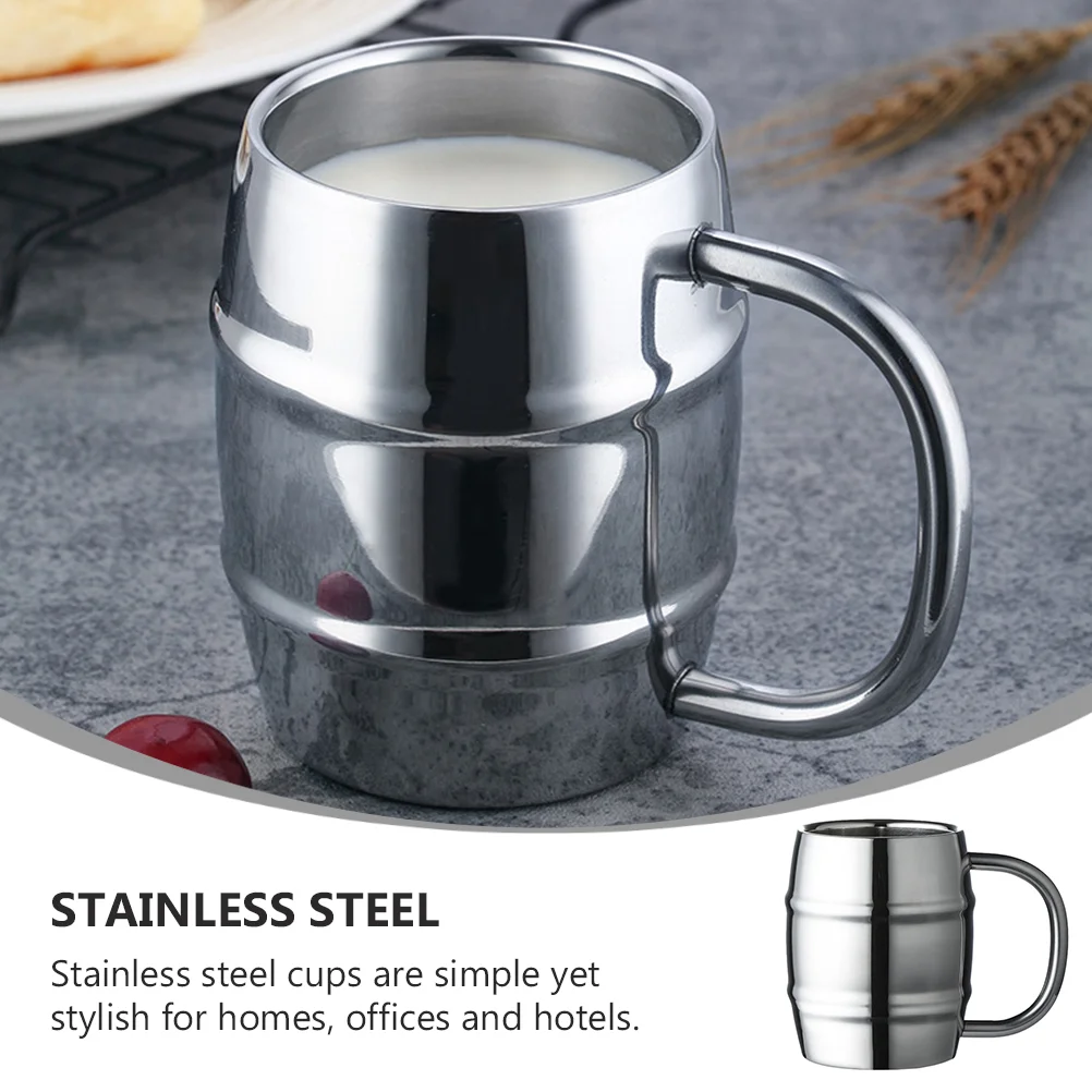 Двухслойная кружка для воды банка пива из нержавеющей стали портативная уличная