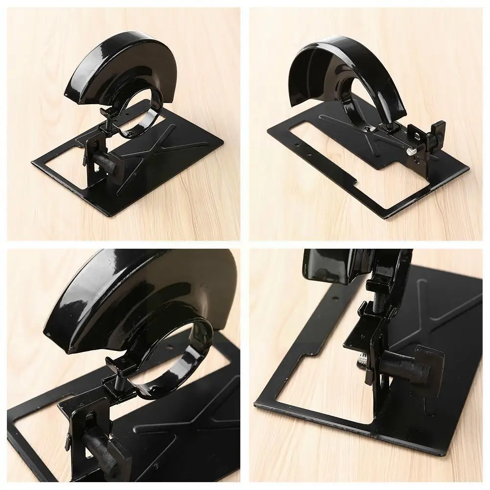 

Metal Angle Grinder Bracket Protector Cover Angle Grinder Diy Base Stand Wheel Cutting Holder Machine Guard Woodwoking H2d7