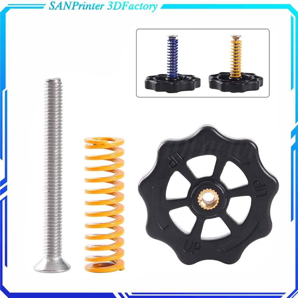 3D Printer Parts Heated Bed Spring Leveling Kit Adjustment Nut+Springs+ Screw Heatbed For CR-10 Ender | Компьютеры и офис