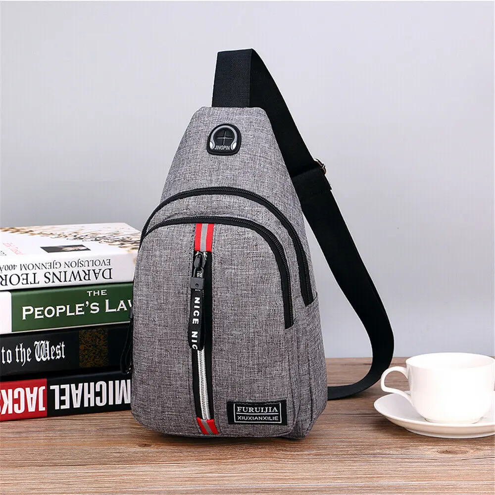 Сумки через плечо нагрудная сумка мужская на Повседневная из цельного материала