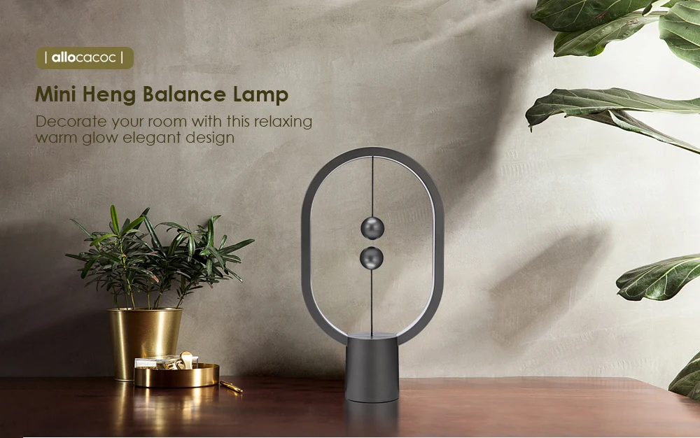 Heng Balance светодиодный светильник, ночник с питанием от USB для домашнего декора, спальни, офиса, ночник, светильник, рождественский подарок, светильник