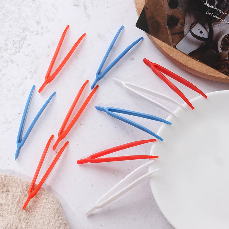 

10pcs/Lot Children'S Tweezers For Games 7.8cm Plastic Kit Fine Motor Skill Teaching Learning Educational Toys Accessories