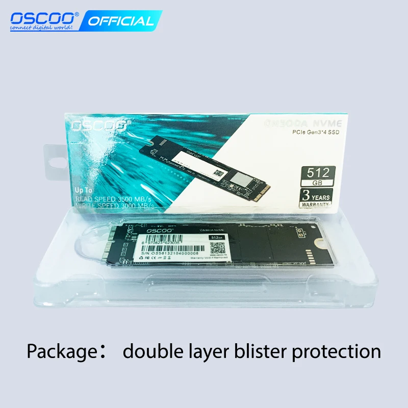 Твердотельный накопитель OSCOO M2 NVMe M.2 256 ГБ 512 ТБ PCIe SSD для Mac/MacBook Air/Macbook Pro