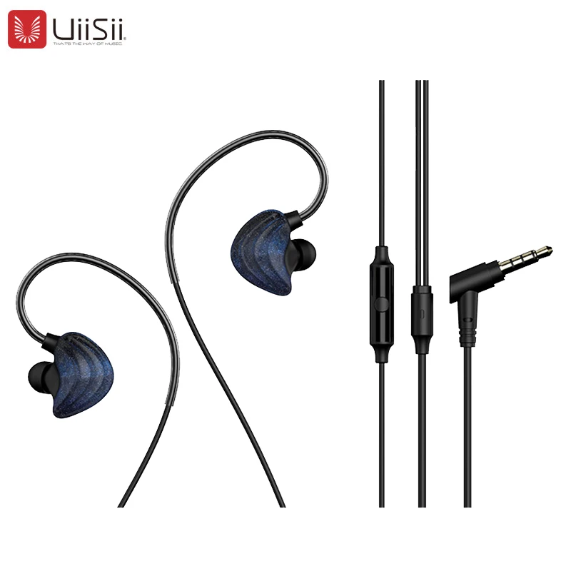 UIISII CM5 наушники в ухо прозрачный сабвуфер Мобильная Музыкальная гарнитура