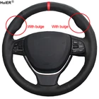 Ручное шитье чехол рулевого колеса автомобиля Volant для BMW F10 2014 520i 528i 2013 2014 730Li 740Li 750Li принципиально автомобильные аксессуары