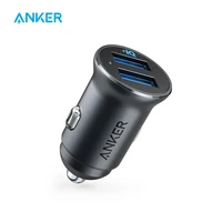 anker car charger mini 24w 4 8a metal dual usb car charger powerdrive 2 alloy flush fit car adapter with blue led