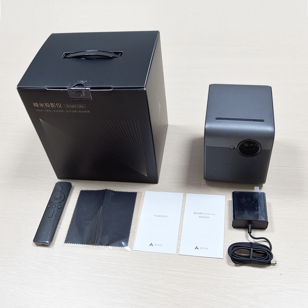 Портативный мини проектор Xiaomi fengmi Smart Lite DLP 1080P Full HD 550 ANSI MIUI светодиодный ТВ с Wi Fi