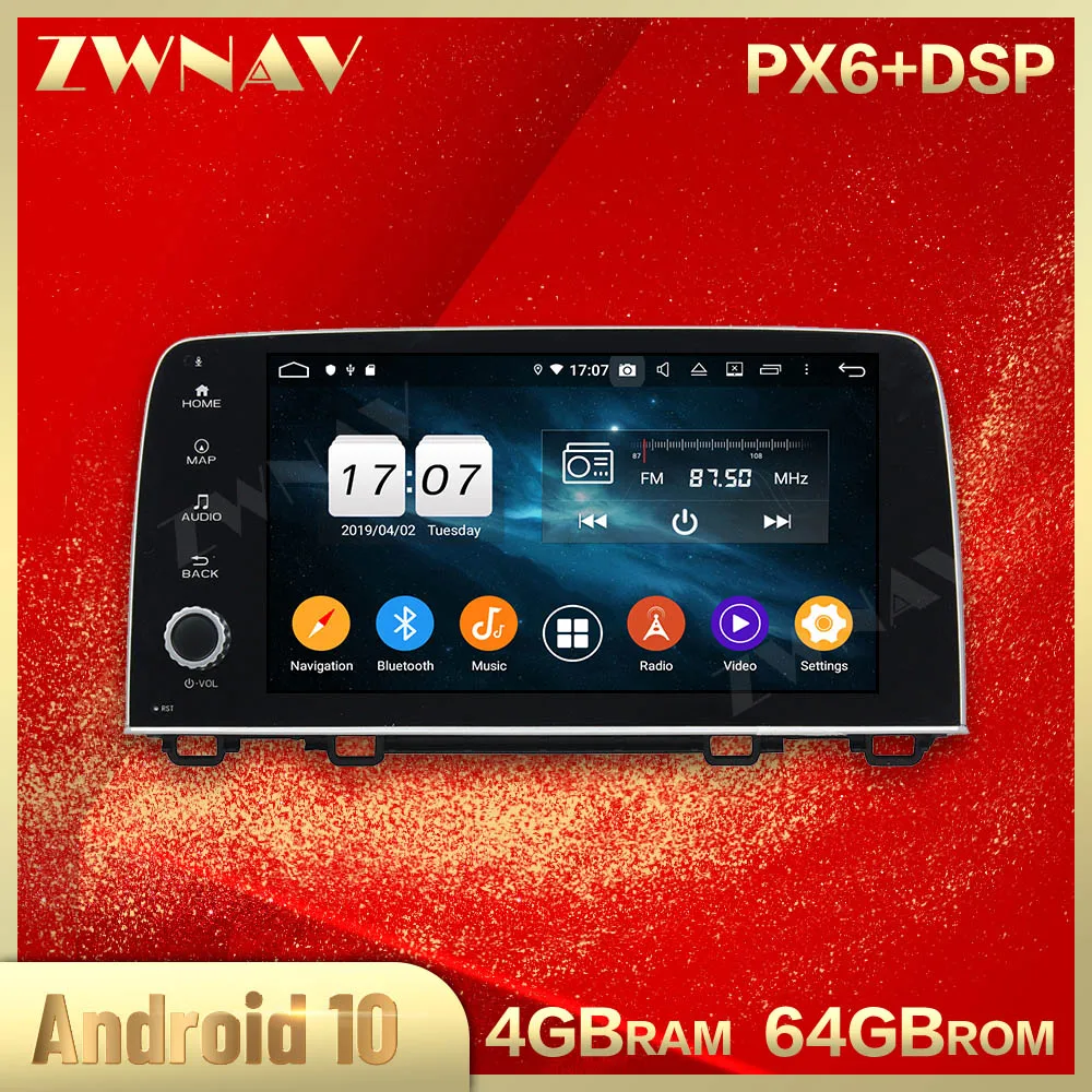 

2 din Android 10.0 screen Car Multimedia player For Honda CRV 2017 2018 2019 audio radio stereo GPS navi head unit auto stereo