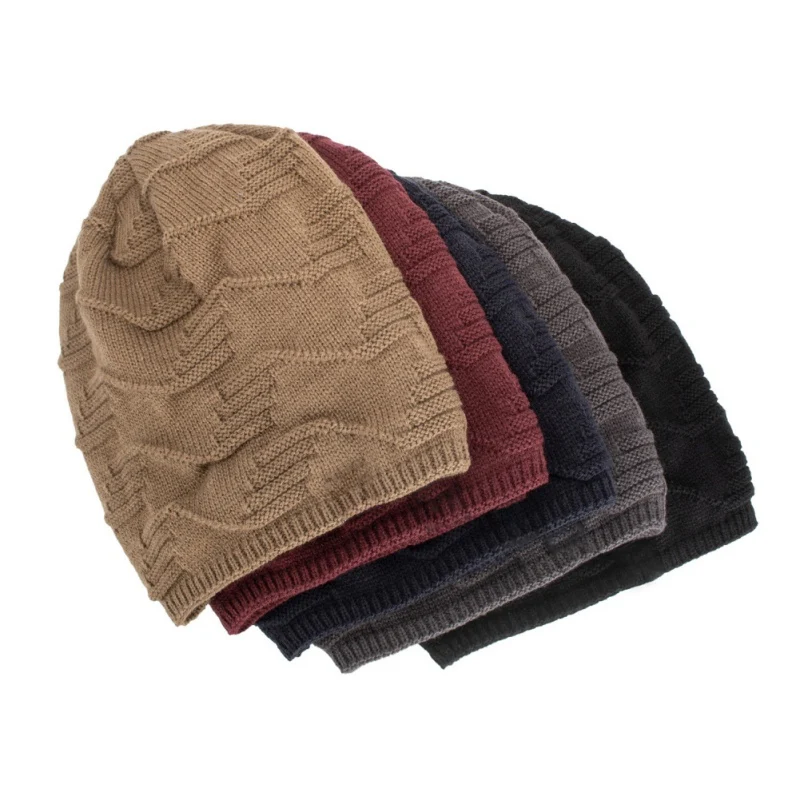 

Warm Knitted Hat Fashion Ski Bonnet Cap for Cold Weather Windproof Comfortable Fishing Cap Unisex Beanie Hat Solid