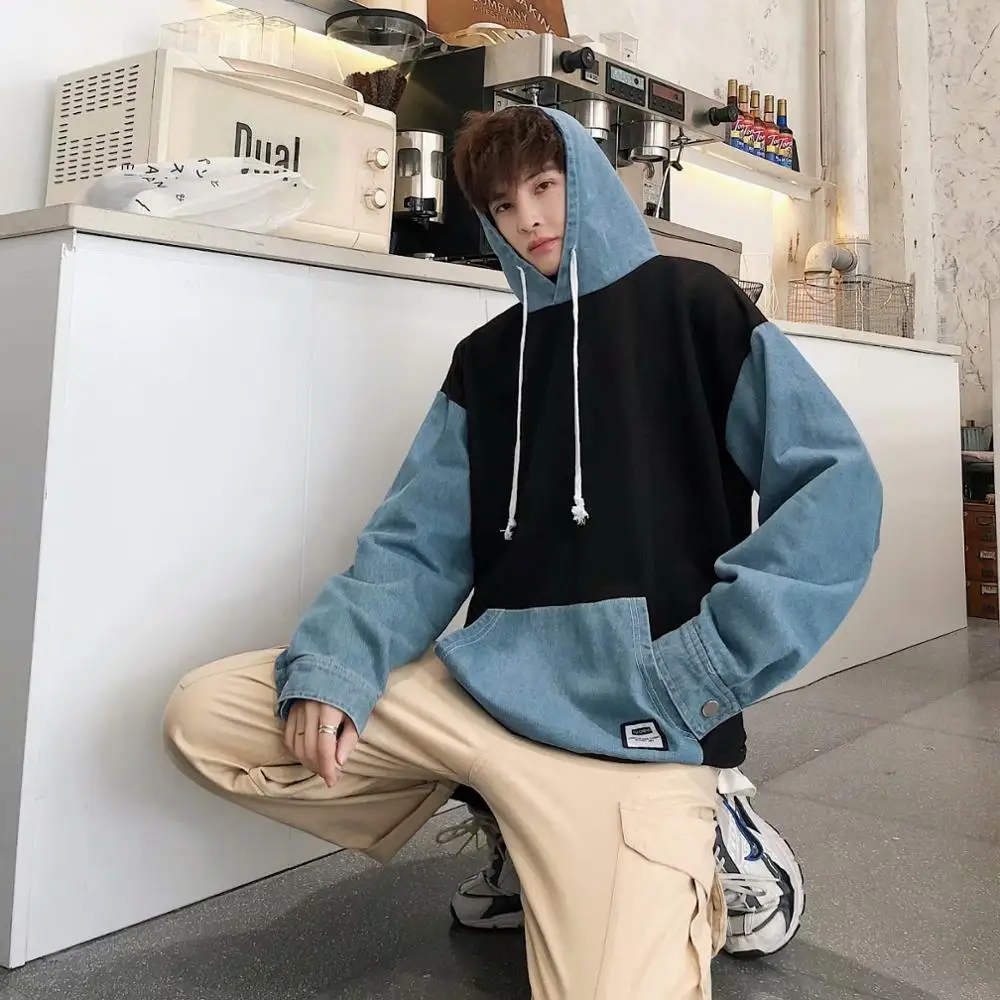 

Hoodies Men Women Newest patchwork Hoodies 2019 Winter Casual Sweatshirts Streetwear