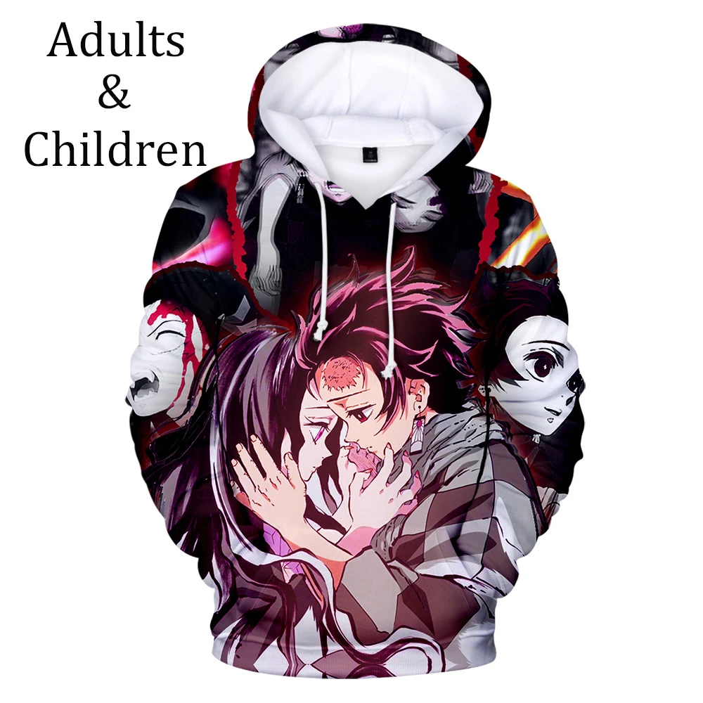 

Hot Ghost Blade Series 3D Print Hoodies Men pullovers Comic Women Hooded Casual Autumn3D Sweatshirt Demon Slayer 3D Kids Hoodie