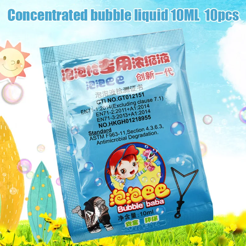10 PCS 10ML Bubble Liquid Soap Toy Replenisher M09 | Игрушки и хобби