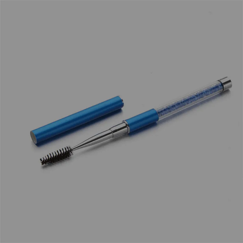 crystal brush 50 штук, 10 видов, Цвета Хрустальная ресница кисть тушь для ресниц палочки Аппликатор щеточки наращивание ресниц индивидуальные инструменты для нанесения - Handle Color: crystal brush