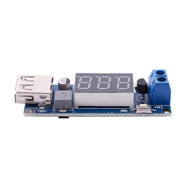 Step 4 5-40 В до 5 2А понижающий светодиодный вольтметр USB модуль преобразователя