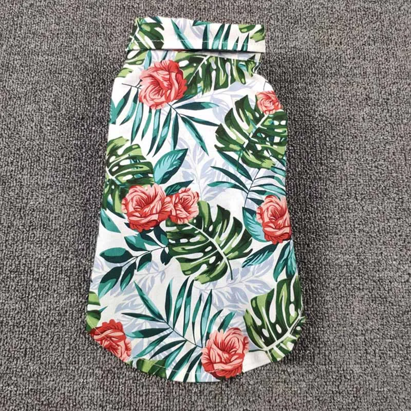 Рубашка для питомца в гавайском стиле одежда средних и больших собак лабрадор