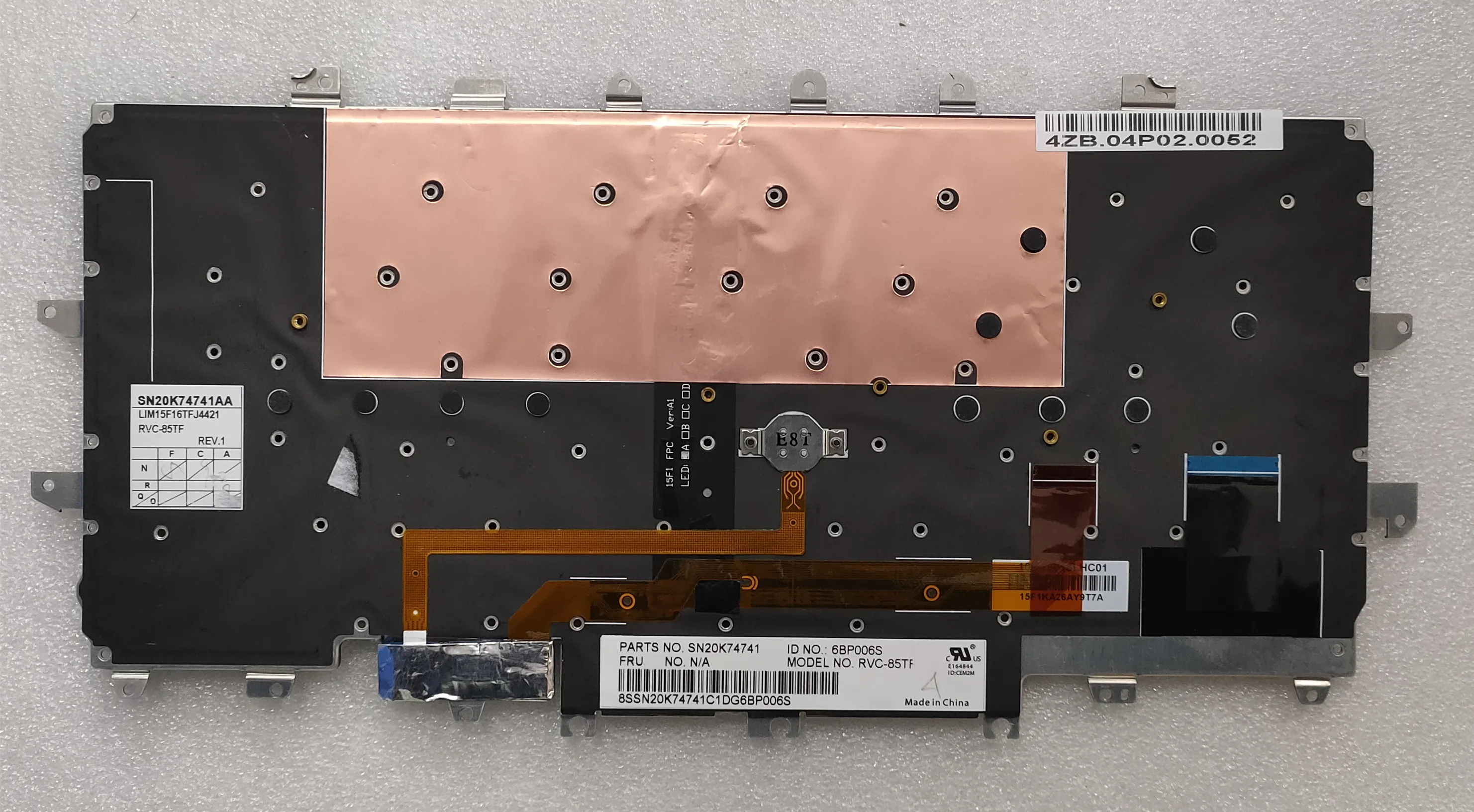 Новый для Lenovo Thinkpad TF язык углерода X1 Gen4 4th 2016 клавиатура с подсветкой LIM15F16TFJ4421RVC-85TF