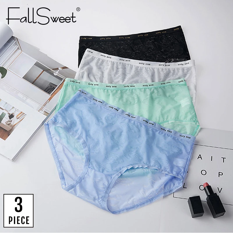 Женские трусы больших размеров FallSweet бесшовное ультратонкое нижнее белье мягкие