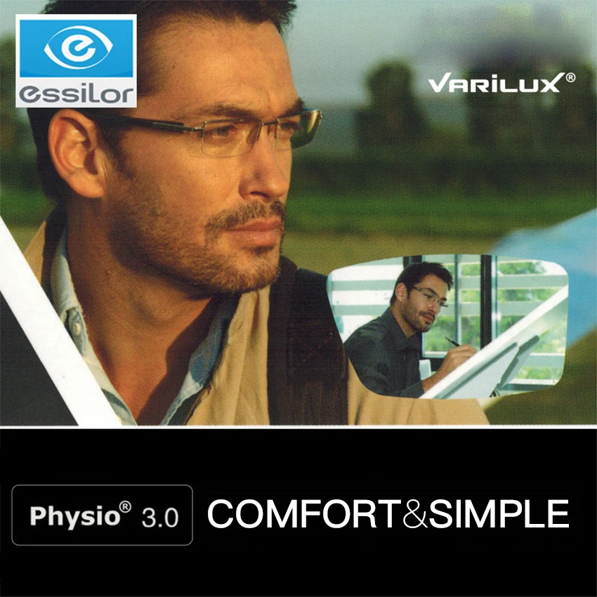 

Essilor Varilux Physio 3,0 многофокальные очки, линзы 1,50 1,59 1,60 1,67 1,74 прогрессивные, 1 пара