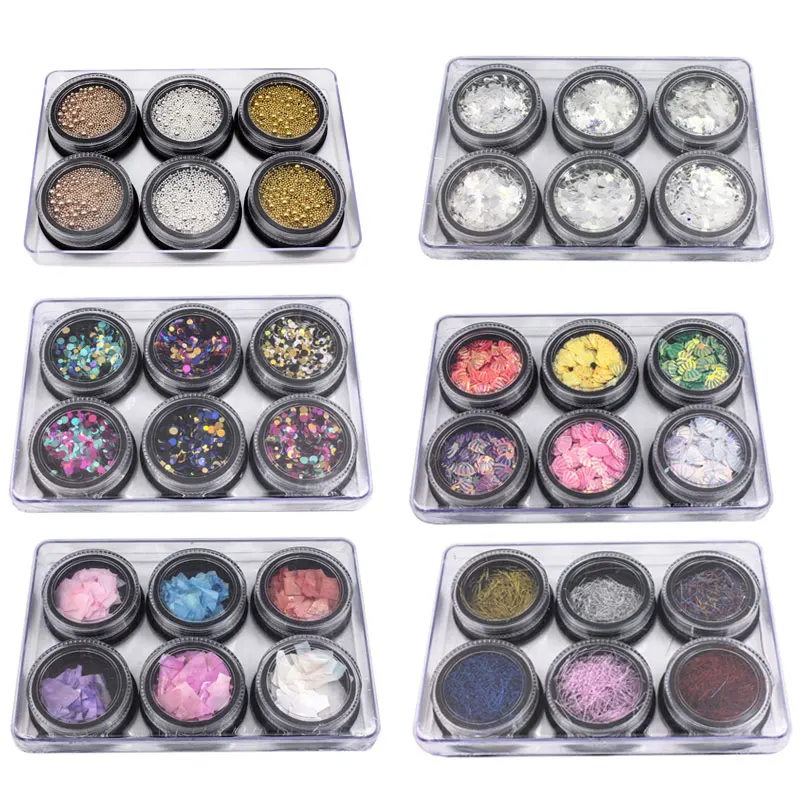 Разноцветные хлопья с блестками наклейки для ногтей неправильной формы пайетки