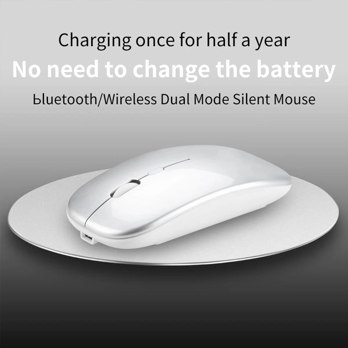 Новая Бесшумная Беспроводная оптическая мышь с bluetooth 2 4G бесшумная мини-мышь для