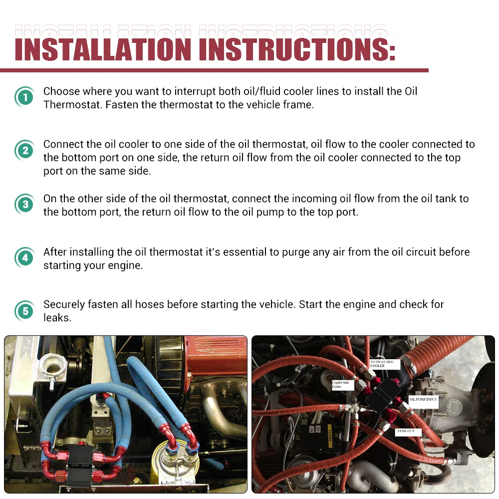 VR RACING Масляный фильтр Сэндвич адаптер с встроенным масляным термостатом AN10