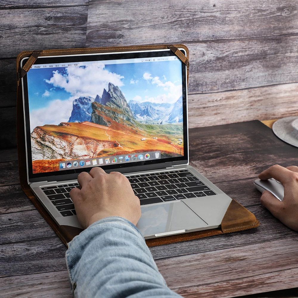 CONTACT'S FAMILY нубук кожаный мужской чехол для ноутбука Apple Macbook Pro Air 13 3 15 4 дюймов