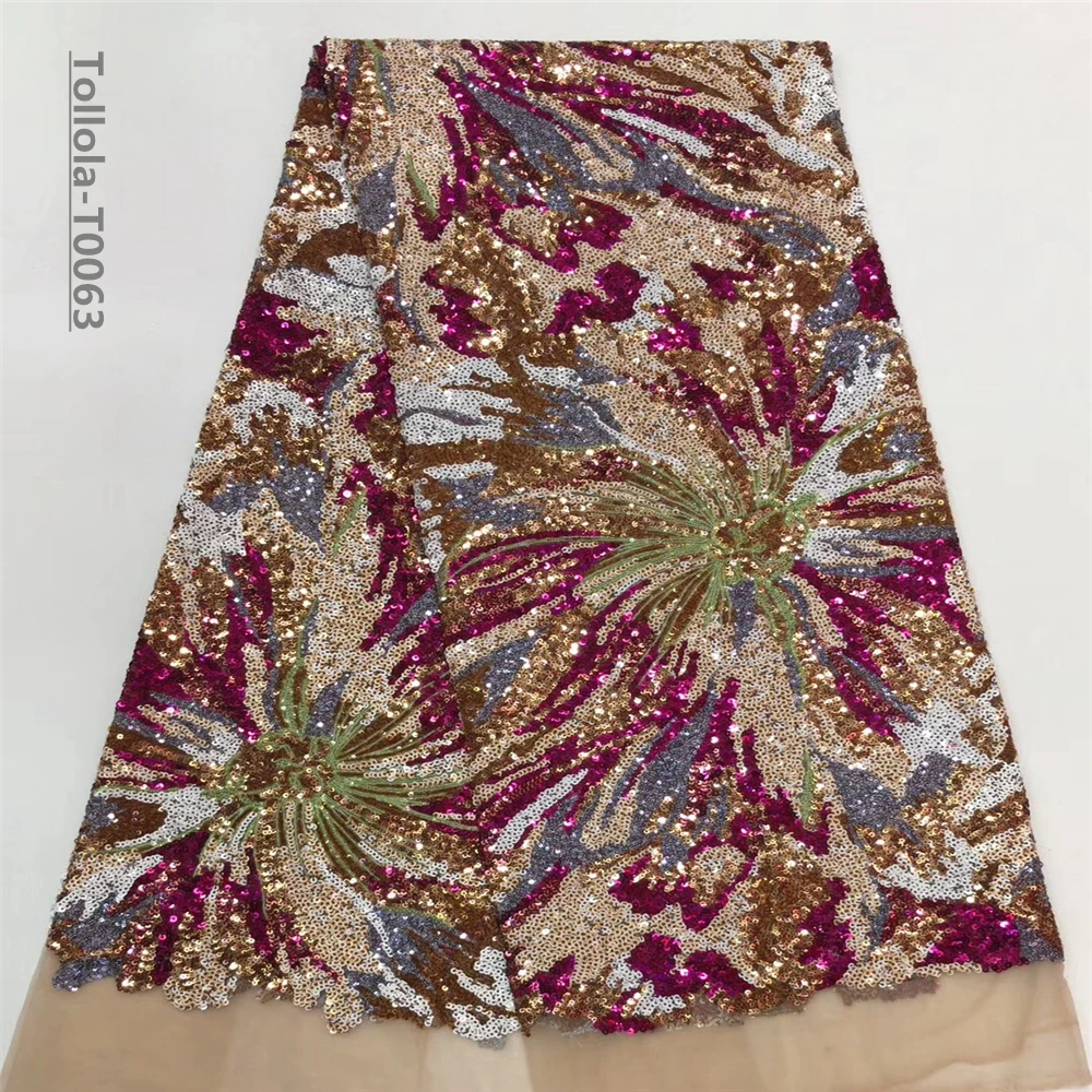 Нигерийские кружева с блестками ткани 2019 3d Африканский кружевной материал для