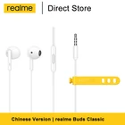 Классические наушники-вкладыши Realme, проводные музыкальные наушники со встроенным микрофоном, 3,5 мм, type C, гарнитура для смартфона Realme 7 7 pro