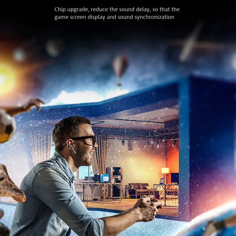 

Bluetooth V5.0 Earphone Wireless Earphones Stereo Sport LED Power Display Headset Earbuds Headset