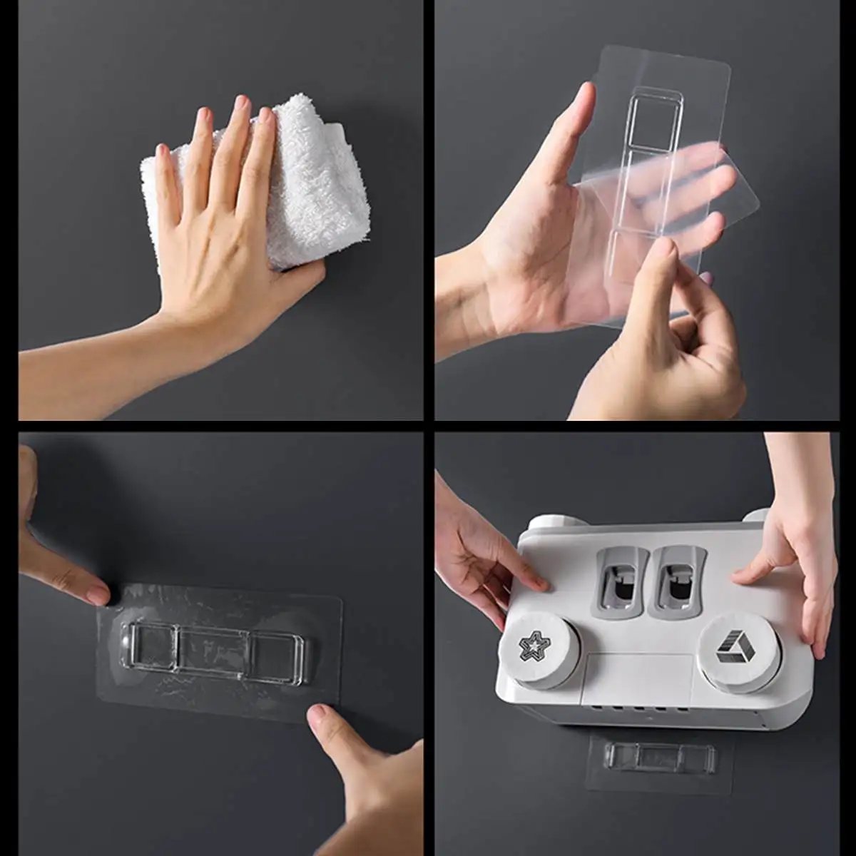 

Auto Squeezing Toothpaste Dispenser Wall-mount Toothbrush Holder Toothbrush Toothpaste Cup Storage Bathroom Accessories