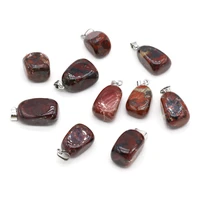 natural gemstone pendants polished round crystal for charms jewelry making diy women necklace earring party gifts