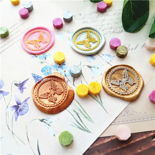 Печать для воска бабочки печать герметик запечатывания конвертов