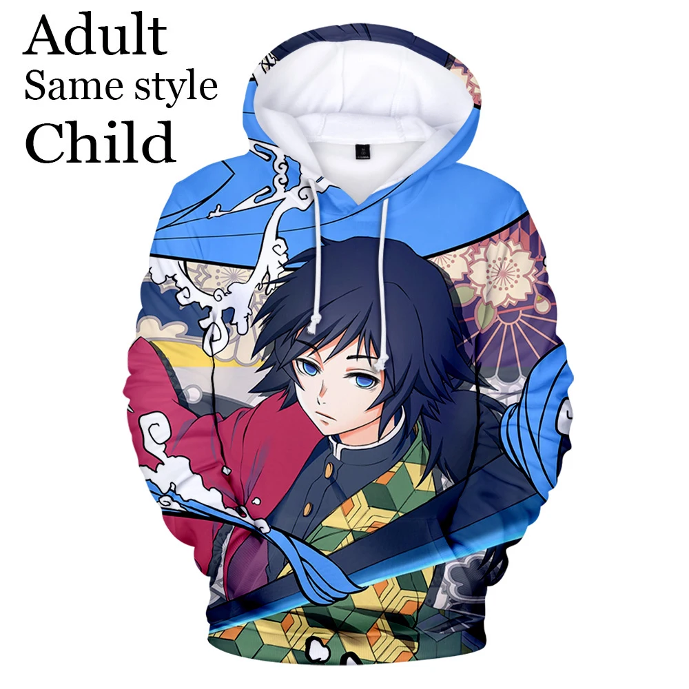 

Hoodie Sweatshirts Hoodie Fashion Pop Hot Anime Kids 3D Demon Slayer Boys Girls Casual Men Women Full Aikooki Spring Autumn