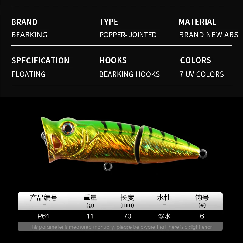 Bearking розничная продажа 2017 хорошие рыболовные приманки гольян качественные