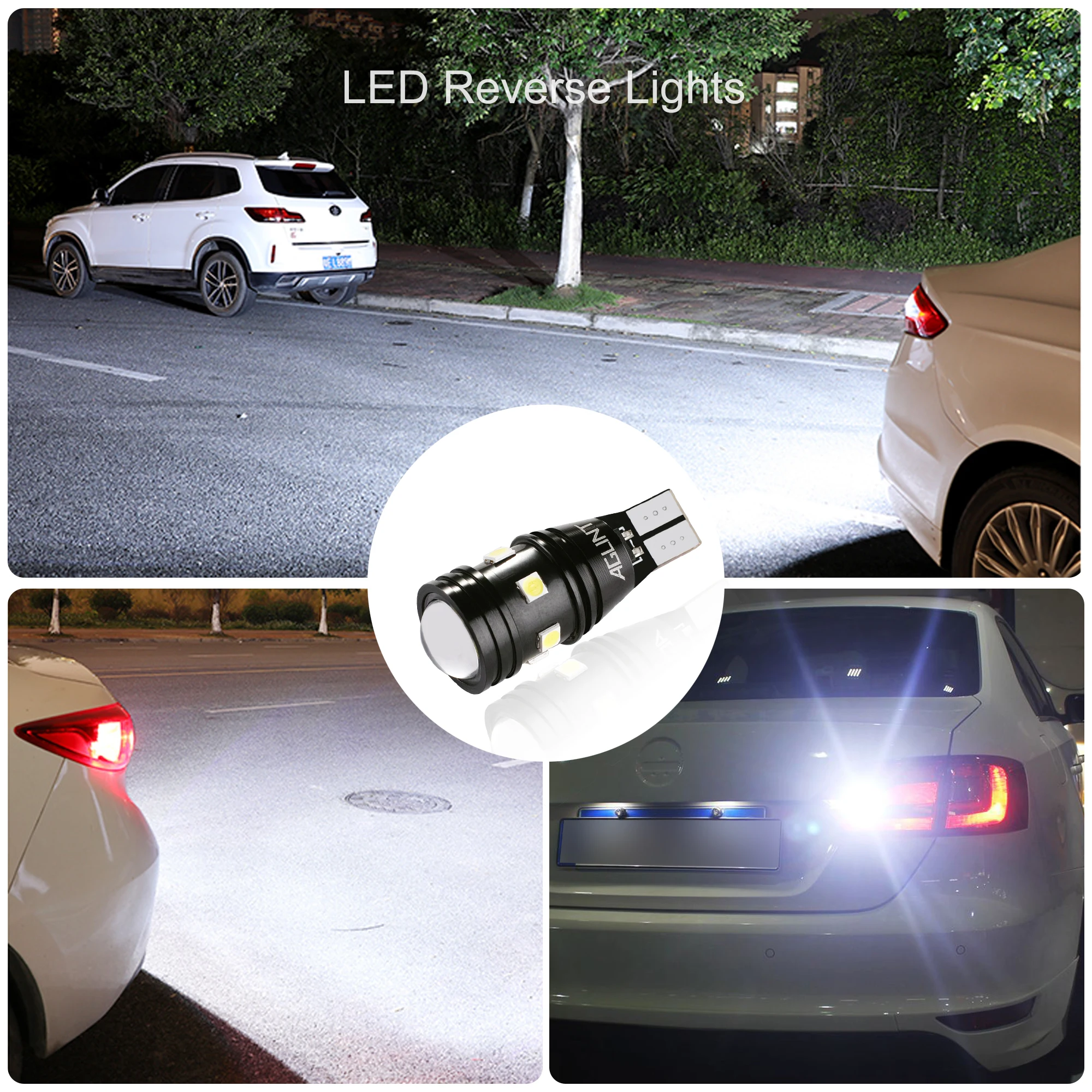 AGLINT 2 шт. T15 W16W 912 921 CANBUS OBC без ошибок T16 светодиодный лампы 3030 SMD 9 s авто задний