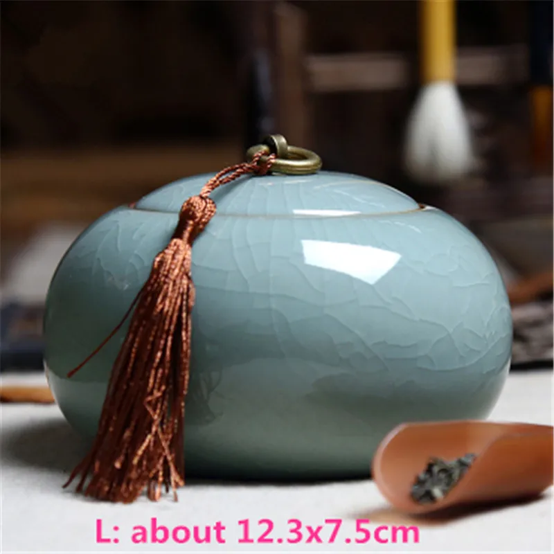 Классическая однотонная банка для чая фарфоровая банки хранения керамическая