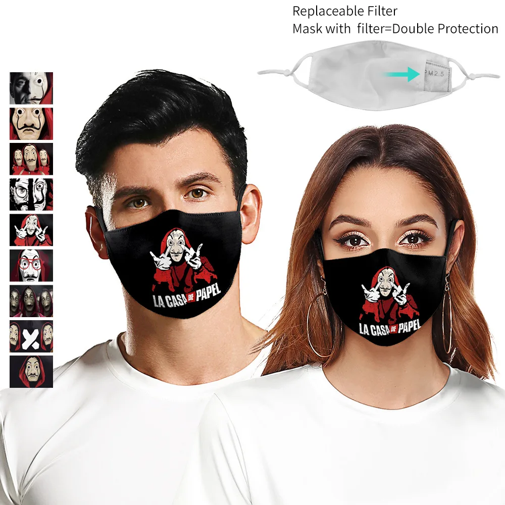 Мужская маска для грабителей по испанскому телевизору дали лицевая La Casa De Papel