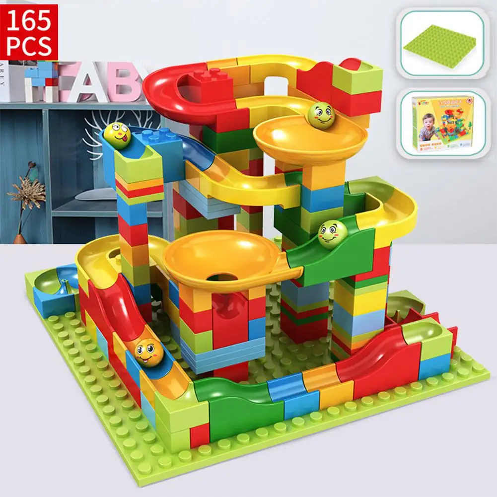Building Blocks 165 шт./компл. Дети Раннее Образование интеллект развития творческие DIY обучающие игрушки слайд строительные блоки - Цвет: Building Blocks