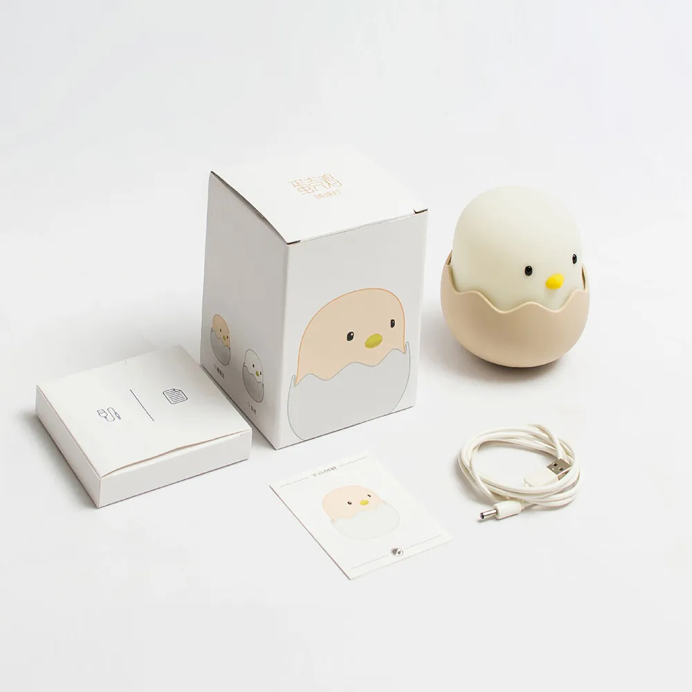 Светодиодный детский ночсветильник из мягкого силикона зарядка через USB