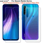 Для Xiaomi Redmi Note 8 8T 8A 7 7s 7A K30 K20 Pro Poco X2 1 комплект = мягкая задняя пленка из углеродного волокна + закаленное стекло, защита экрана