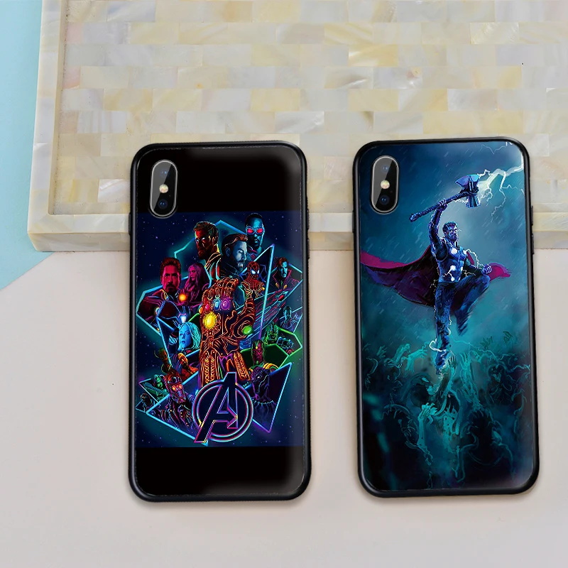 Мягкий ТПУ силиконовый для Xiaomi mi 8 A2 LITE 6X X 2S 3 F1 9 CC9E CC9 SE 9T A3 PRO Thor Marvel Avengers | Мобильные